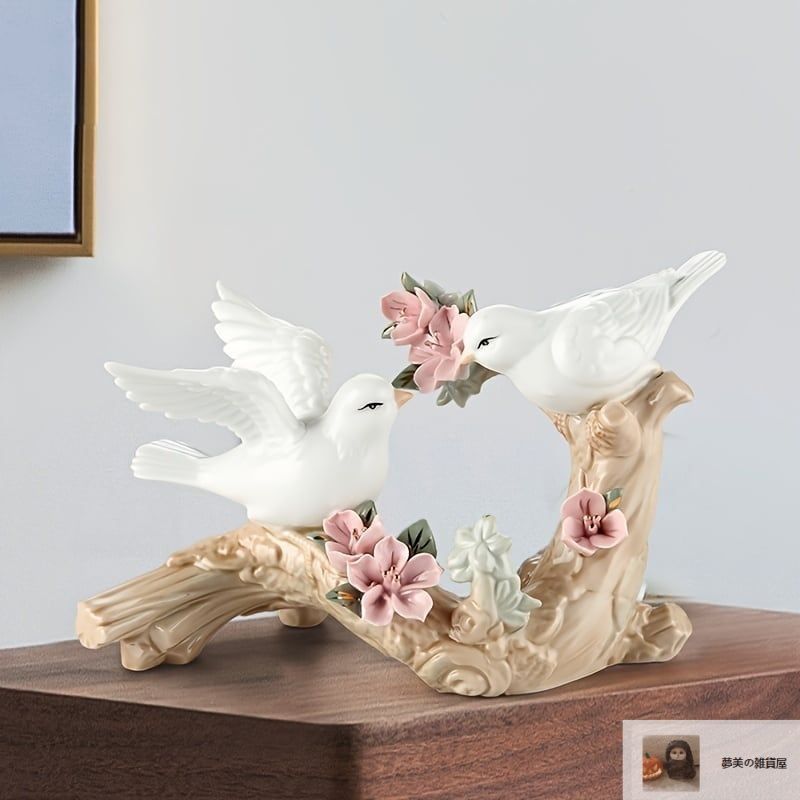 オブジェ 小鳥 エレガント かわいい 手作り感 おしゃれ インテリア 置物 オーナメント コンパクト 工芸品 装飾品 新築祝い ギフト