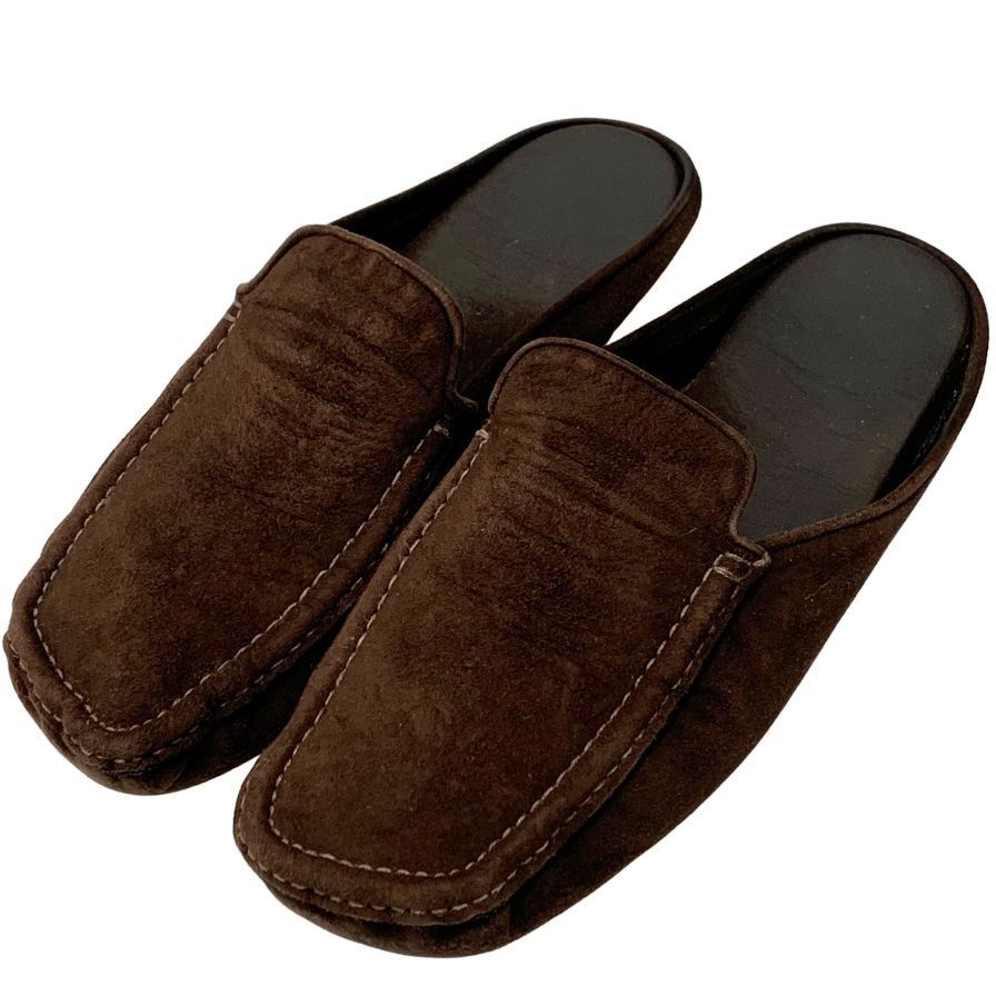 オーラリー シューズ スエード カモシン スリッパ スリッポン 【AFE9