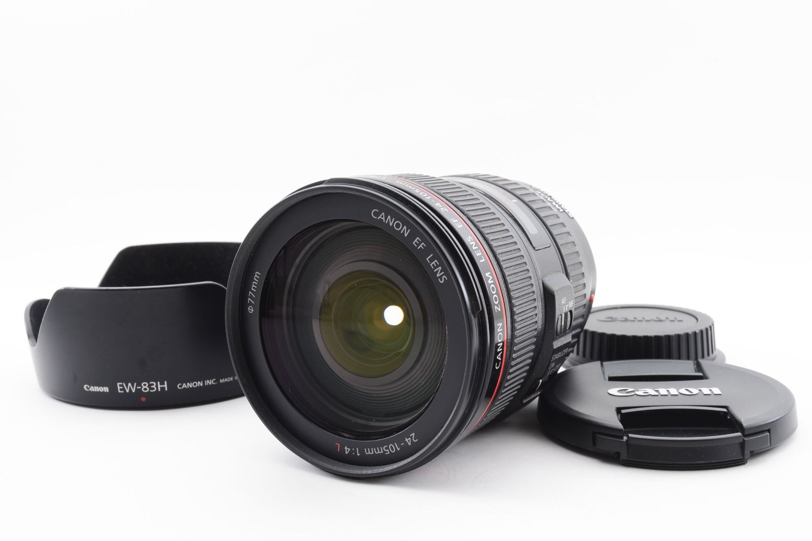 美品】Canon キヤノン EF 24-105mm F4 L IS USM + EW-83H #B009-