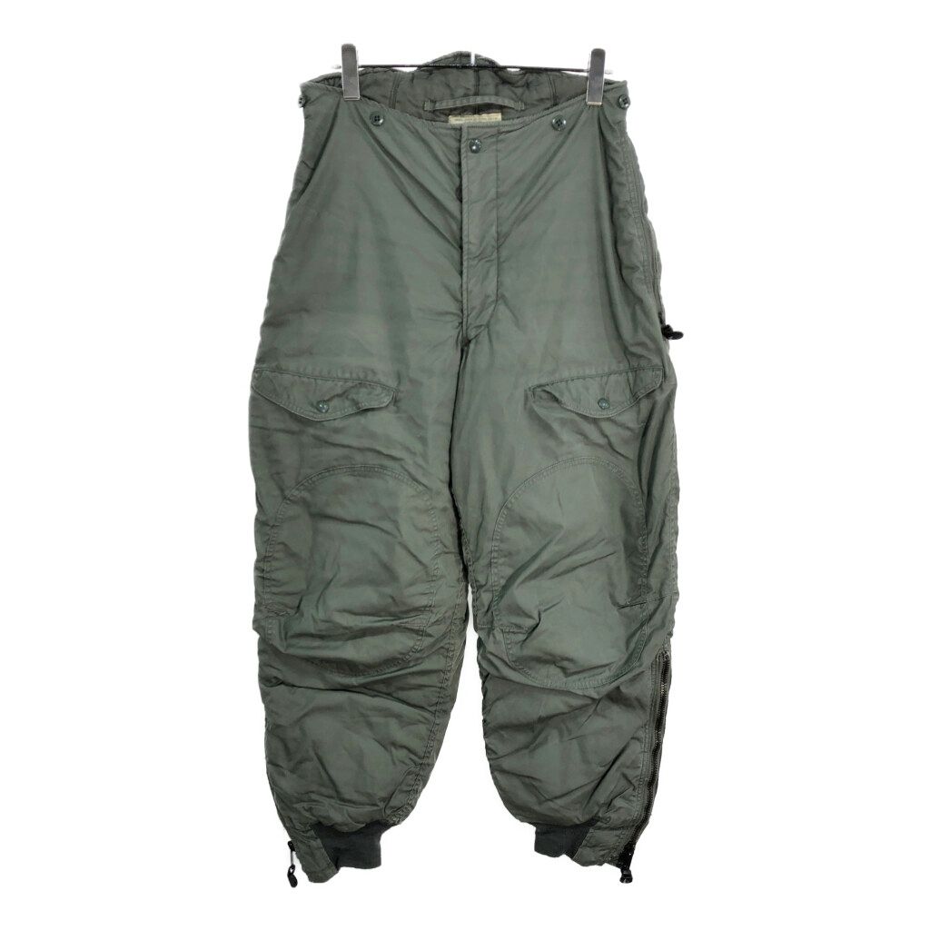 70年代 米軍実物 U.S.AIRFORCE USAF F-1B フライトパンツ ヴィンテージ セージグリーン メンズ 32 古着 V6501