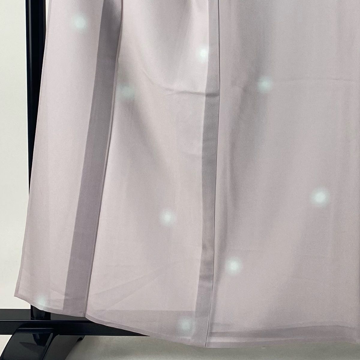 小紋 身丈158.5cm 裄丈64cm M 単衣 蛍ぼかし 薄紫 正絹 秀品