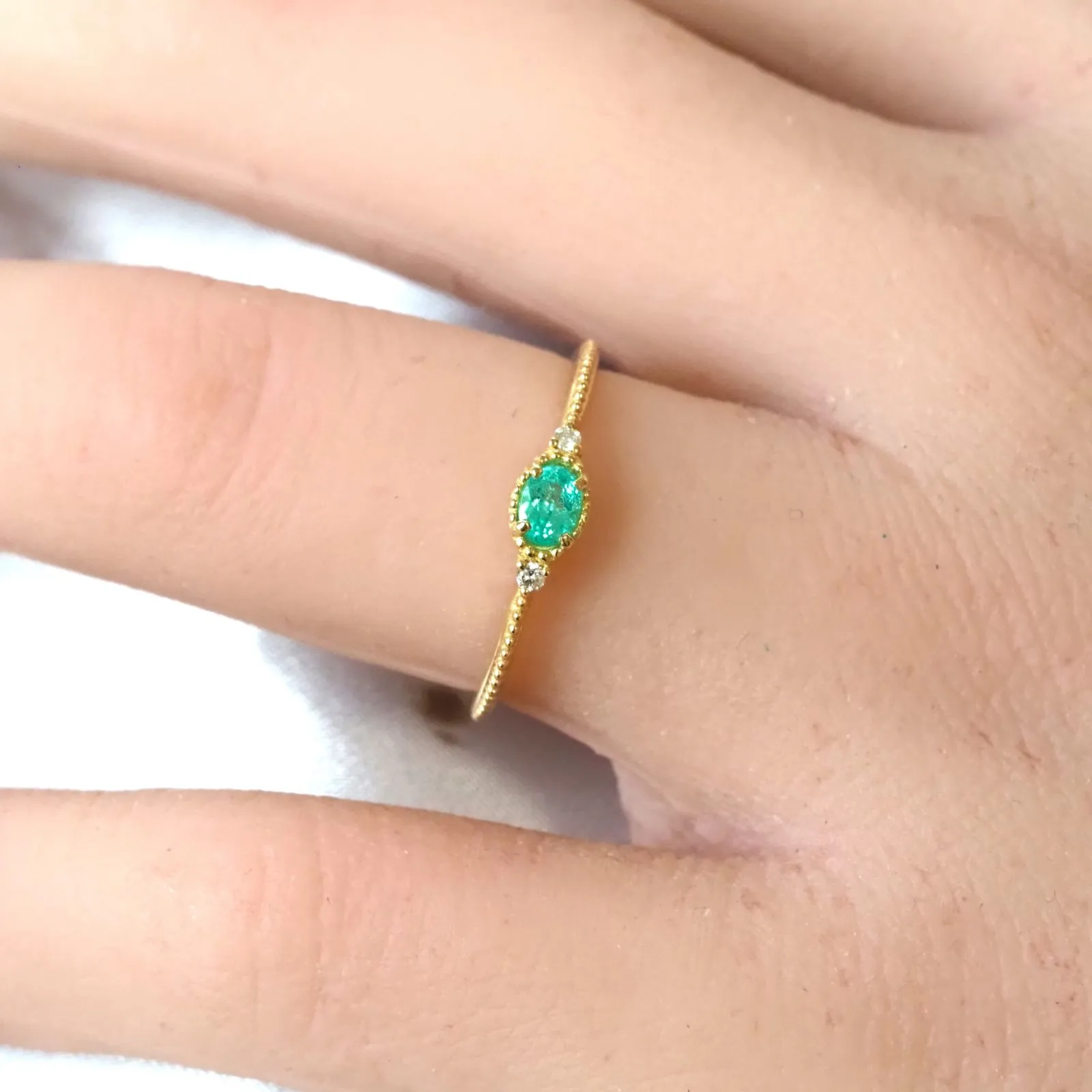 Cu3.68%パライバトルマリン0.132カラットリング 銅3.68%パライバトルマリン0.132カラットリング