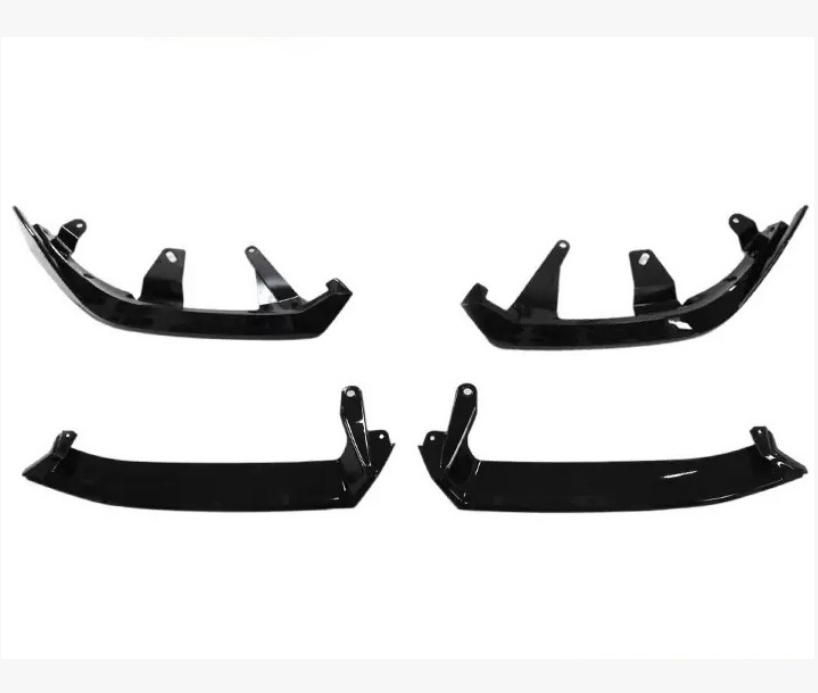 24新型bmw5シリーズG60|G68に適用します4段式明るい黒の前のタックルMP項の前の唇ABSのスポーツ包囲