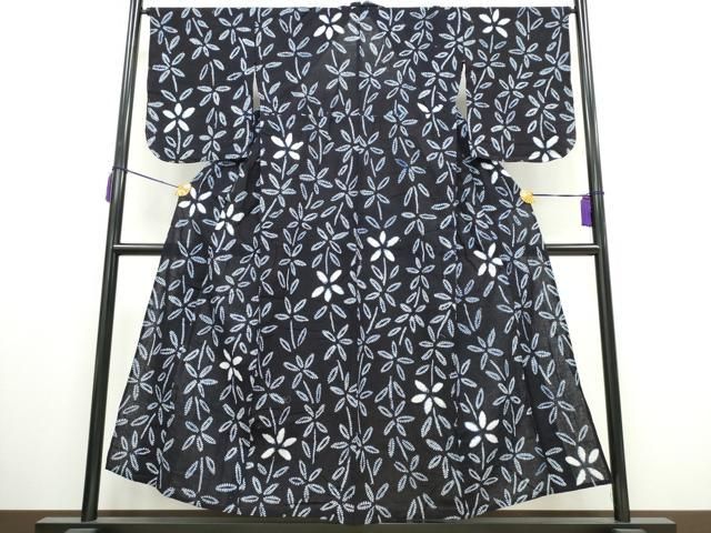 平和屋着物∴夏物 浴衣 有松鳴海絞り 枝葉尽くし 綿 CAAY4533ng
