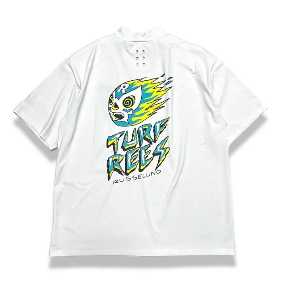 メンズ RUSSELUNO モックネックシャツ サイズ6 ホワイト 2022 ドライ