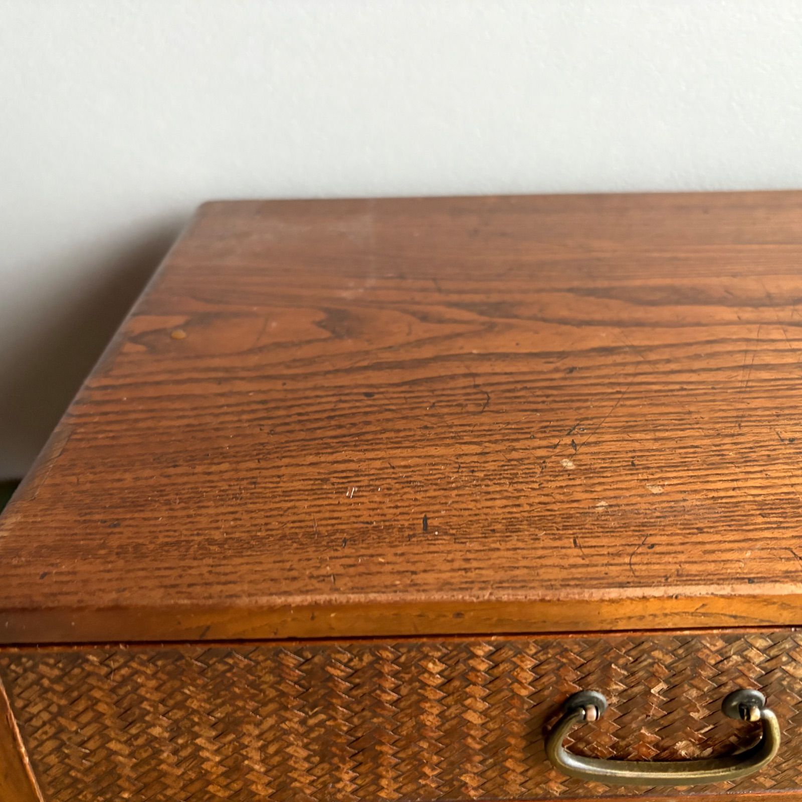 大正時代（1912-1926）の木製和室机 和家具 レトロ 机 テーブル 時代物