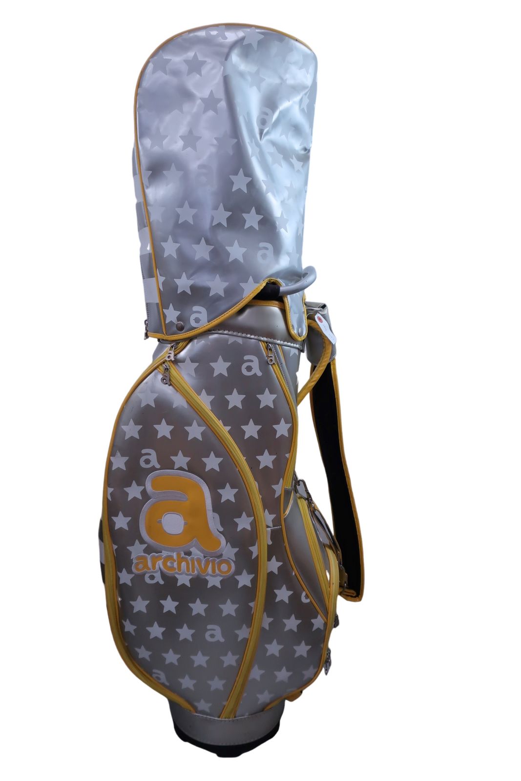 archivio(アルチビオ) キャディバッグ シルバー / イエロー 6口 ゴルフ