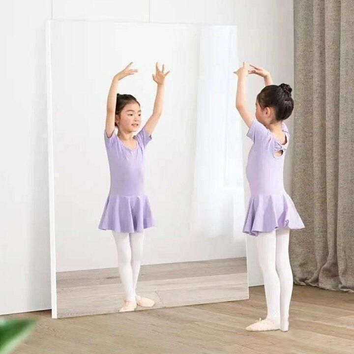 割れない鏡 ウォールミラー 壁掛け 姿見鏡 40×90cm ブラック 1619 割れ