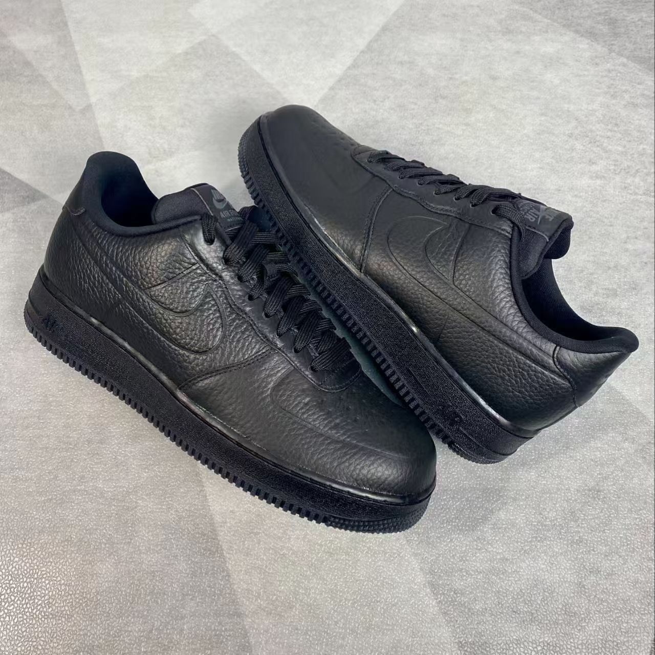 NIKE AIR FORCE 1 LOW WATERPROOF 'BLACK' ナイキ エア フォースワン スニーカー ウォータープルーフ 【MEN'S】 black/black-clear