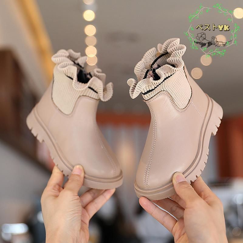 ブーツ キッズ 女の子 子供ブーツ 裏起毛 キッズブーツ ダンスブーツ 秋冬 ジュニア ショートブーツ サイドゴア 防寒防水 暖かい 可愛い