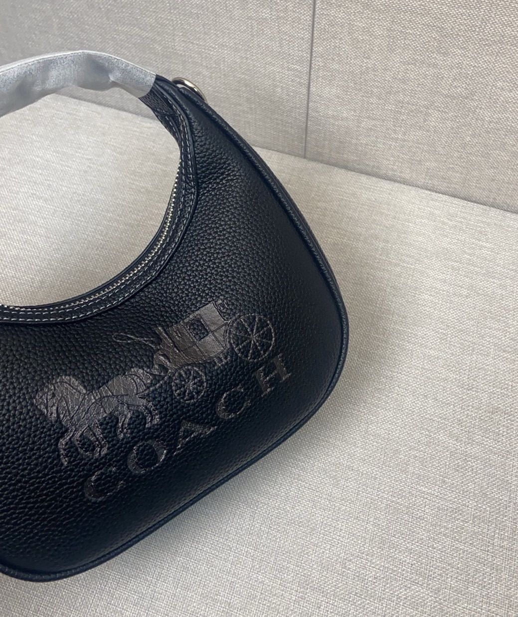 COACH アウトレット レディース ブラック ハンドバッグ ショルダーバッグ カルメン ミニ クロスボディ シグネチャー 未使用