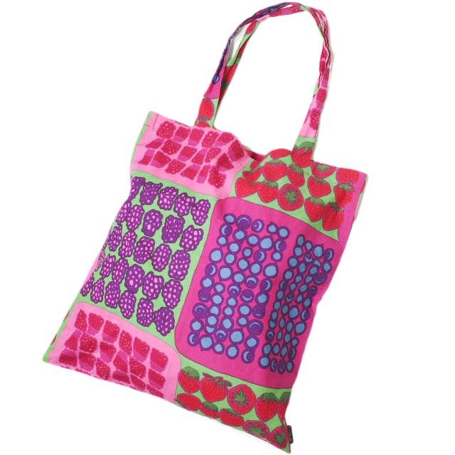 Marimekko　MUMMOLAN MARJAT　綿100%トート USED】marimekko MUMMOLAN MARJAT（ムンモランマルヤット