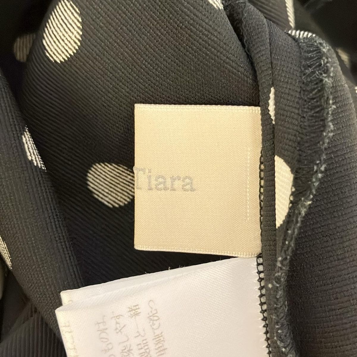 美形の Rose Tiara ローズティアラ トレンチコート サイズ38 M レディース - 黒×白 長袖 ドット柄 春 秋