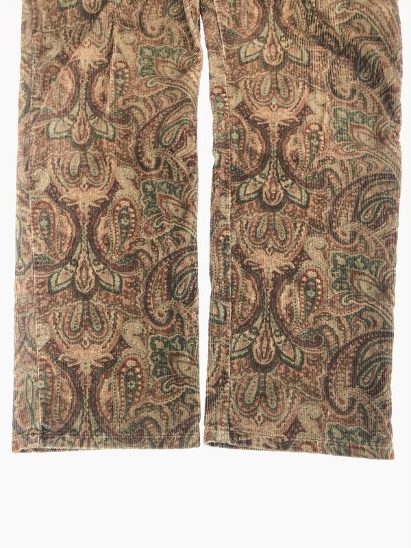 90s Ralph Lauren 珍ペイズリー柄 コーデュロイ生地 パンツ 中古品】RALPH LAUREN ラルフローレン CORDUROY PANTS