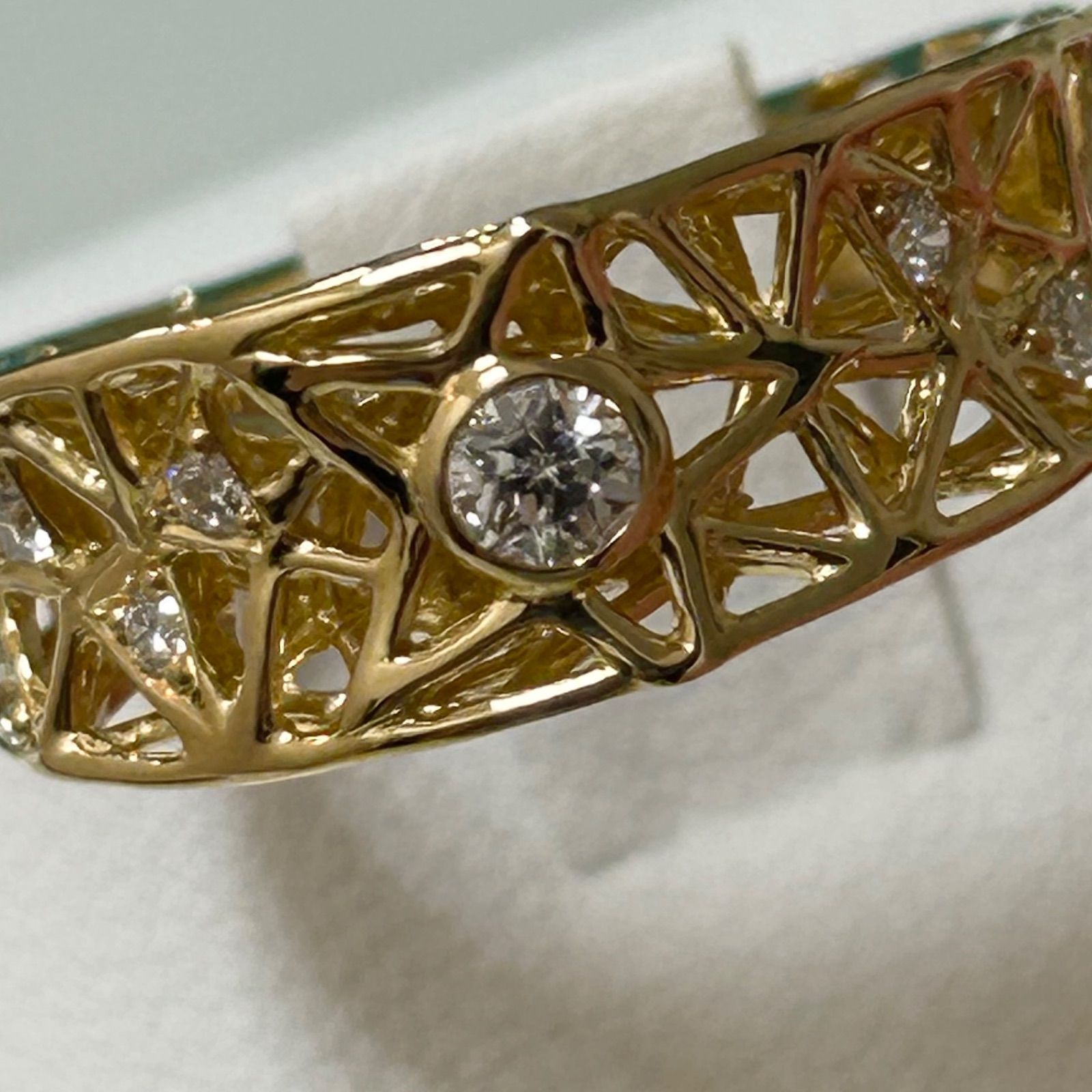 フェスタリア Wish upon a star K18 ダイヤ リング 11号 - メルカリ