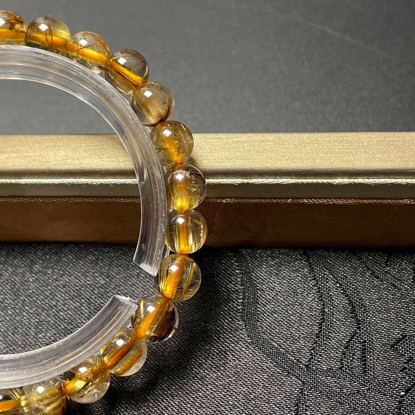 希少 EU製 ☆太陽花タイチンルチル☆黄金針水晶 金運 開運