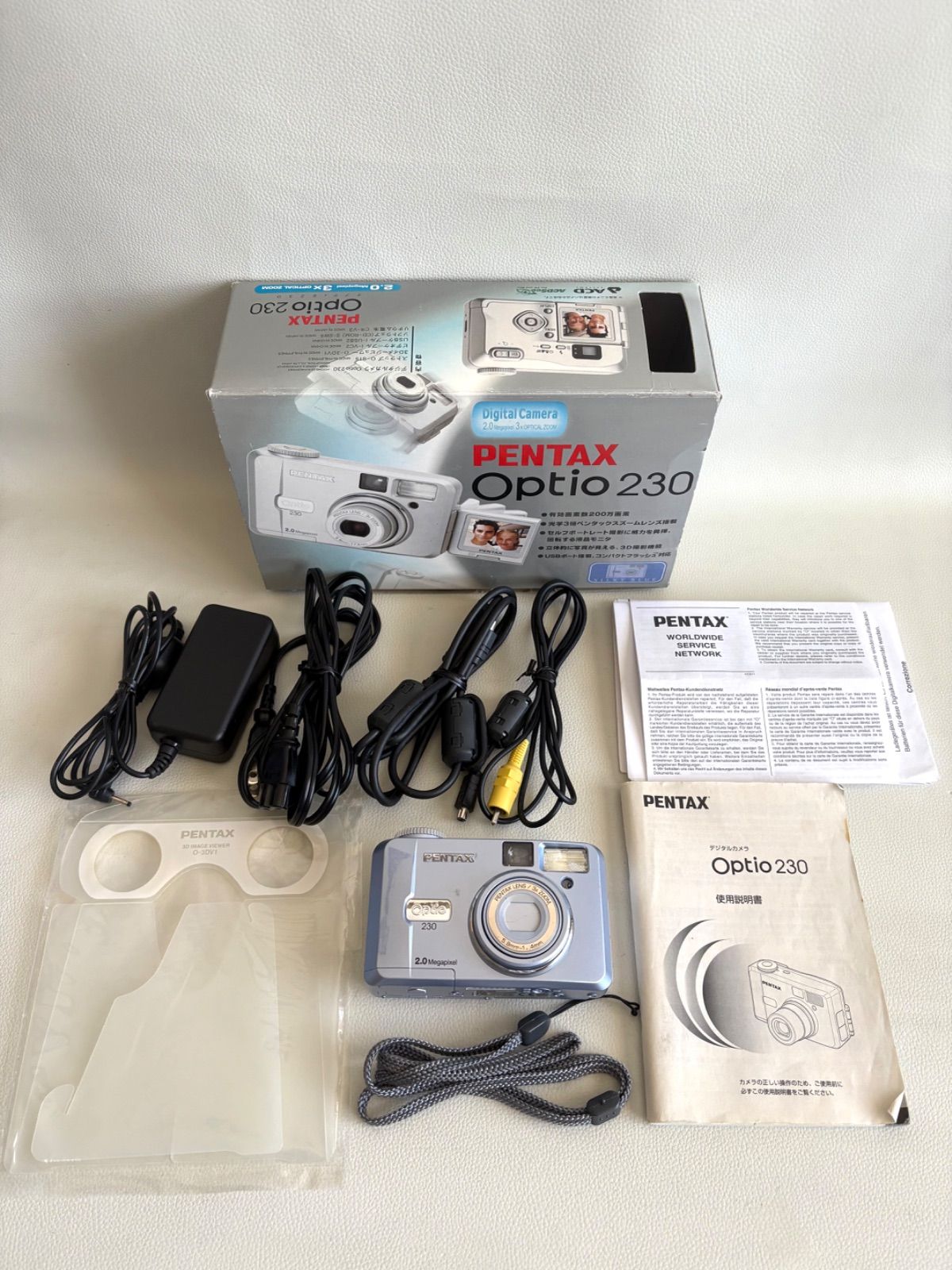 PENTAX Optio 230 デジタルカメラ【動作確認済】乾電池稼働 【公式通販】