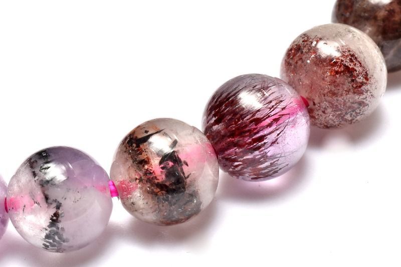 １点物 上質 マルチ スーパーセブン 8.5mm ブレスレット パワーストーン 天然石 _MA9478