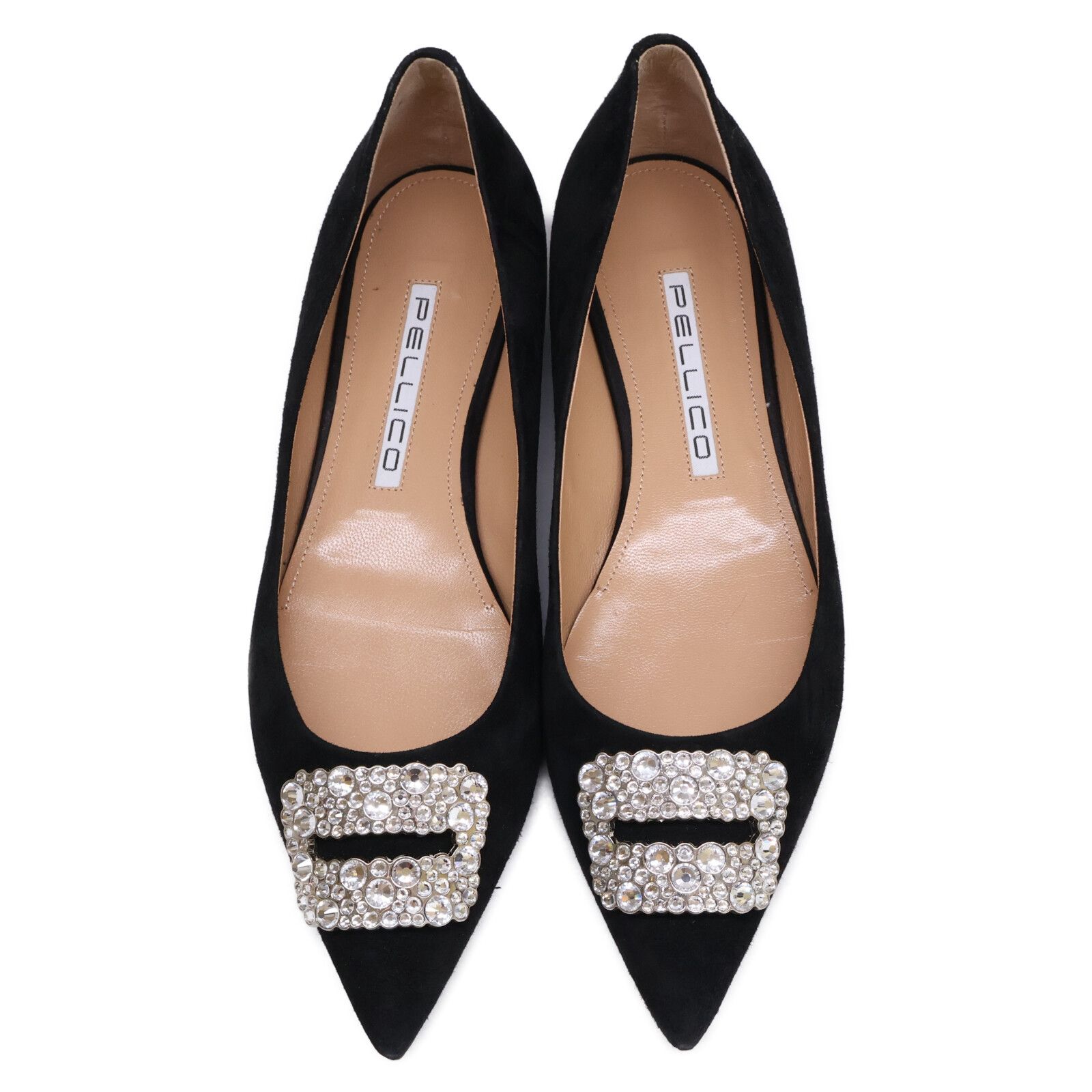 【美品】ペリーコ　PELLICO ANIMA アネッリ エナメル パンプス 37 PELLICO ペリーコ 0036 ANIMA アネッリフィッビア ビジュー