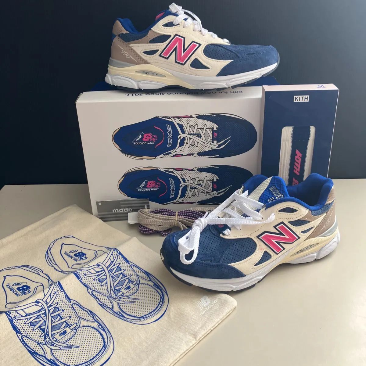 併売】KITH × New Balance M 990V3 