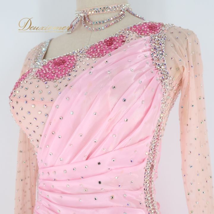 新品未使用品　社交ダンス衣装　【白樺ドレス】ピンク系　Sサイズ 新品未使用品 社交ダンス衣装 【白樺ドレス】ピンク系 Sサイズ 新品未使用