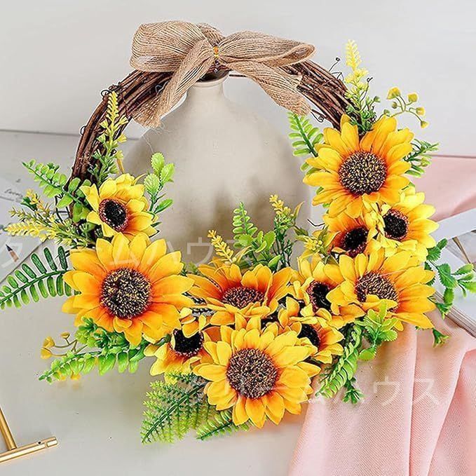 造花♪クリスマスリース♪ クリスマスリース クリスマス飾り付け 玄関ドア 花 フラワー