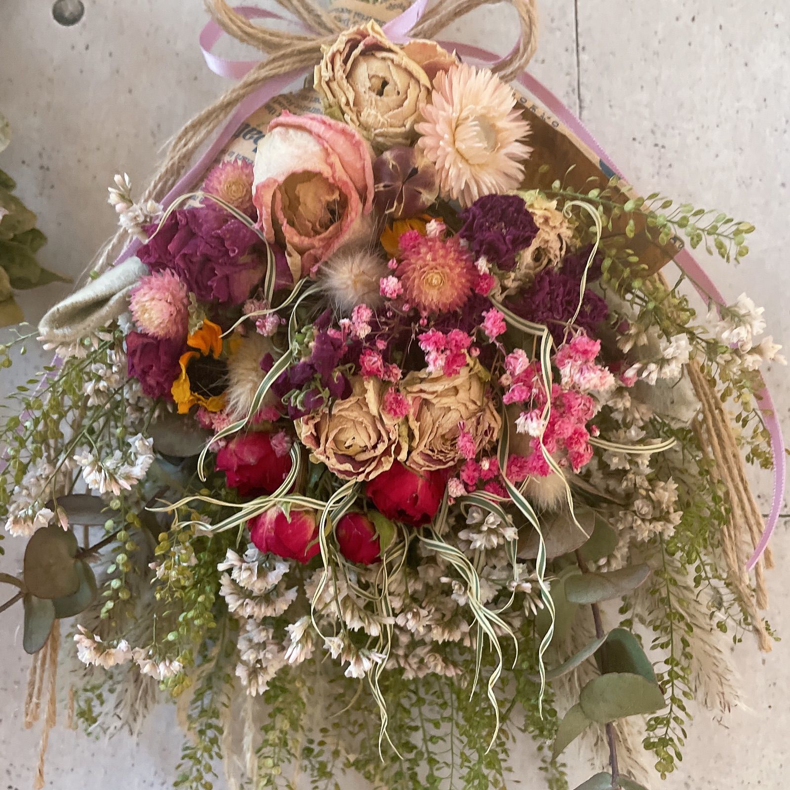 ドライフラワー スワッグ＊83