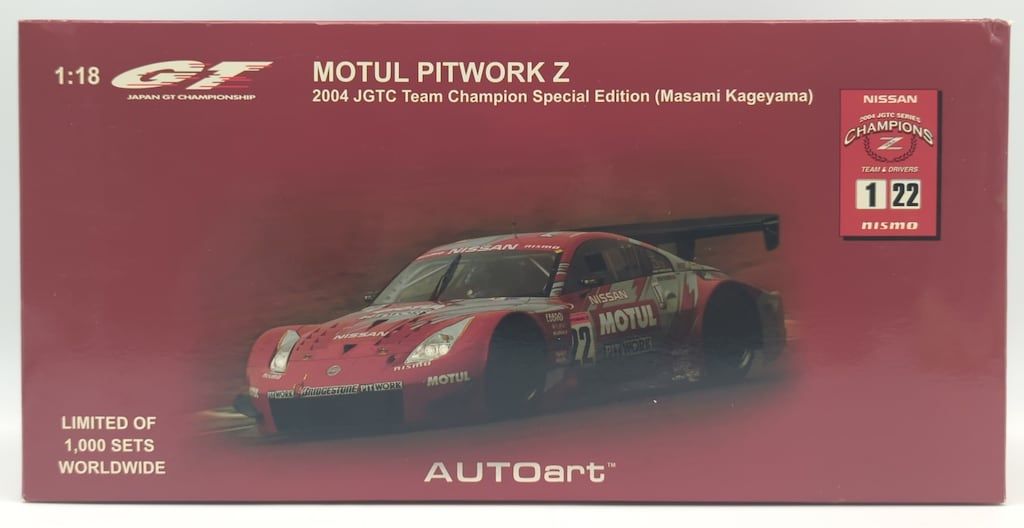 AUTOart 1|18 JAPAN GT CHAMPIONSHIP MOTUL PITWORK Z 22 2004 JGTC Team Champion Special Edition 80486