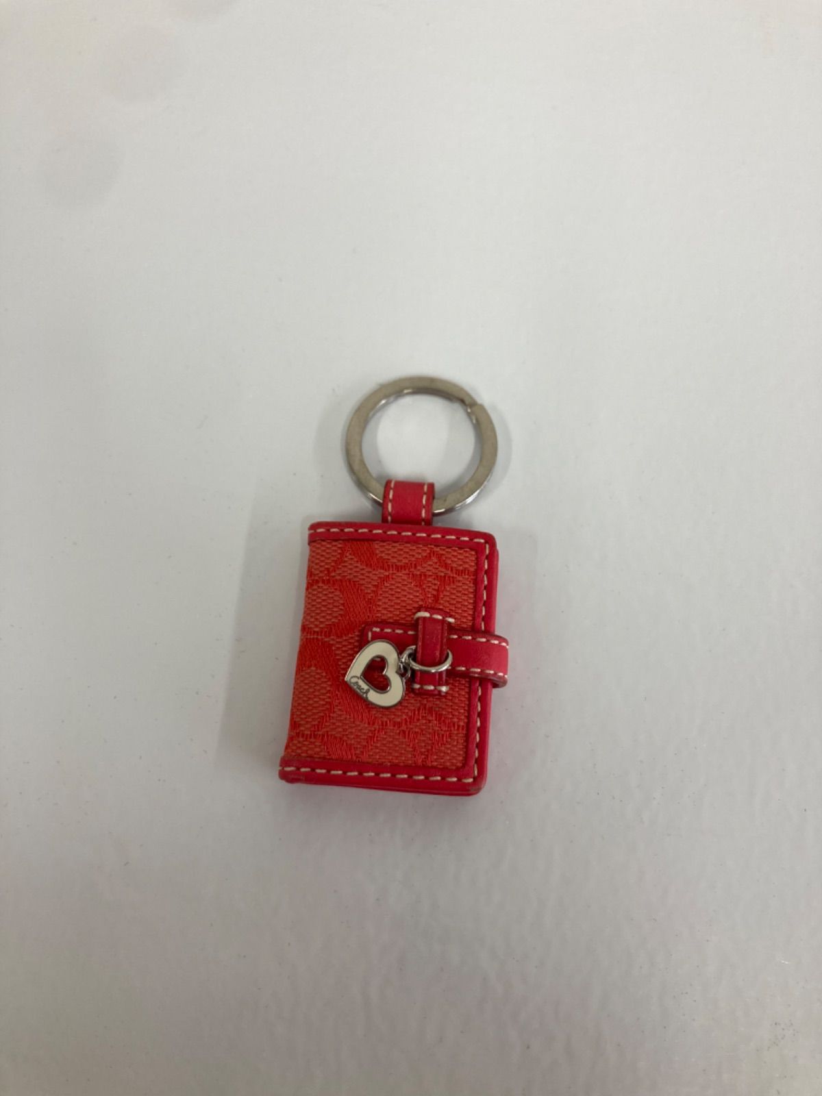 コーチ キーホルダー 写真入れ チャーム キーリング フォトフレーム