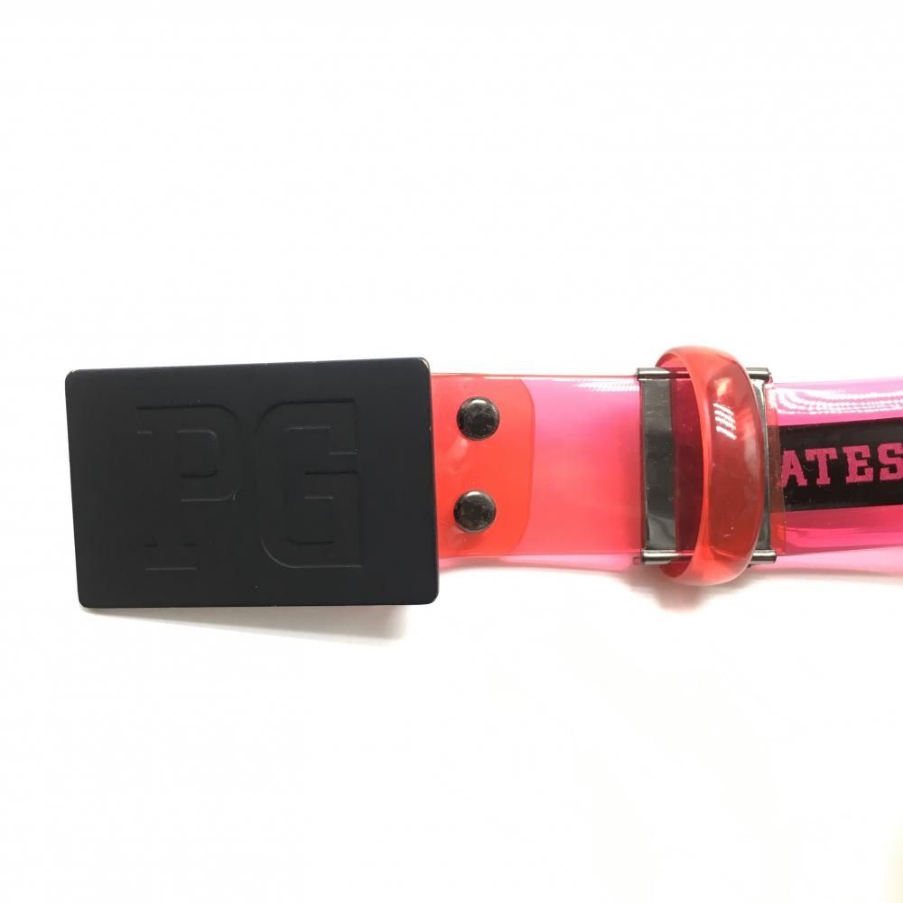 新品】パーリーゲイツ レディースゴルフベルト ピンク ボアベルト 刺繍