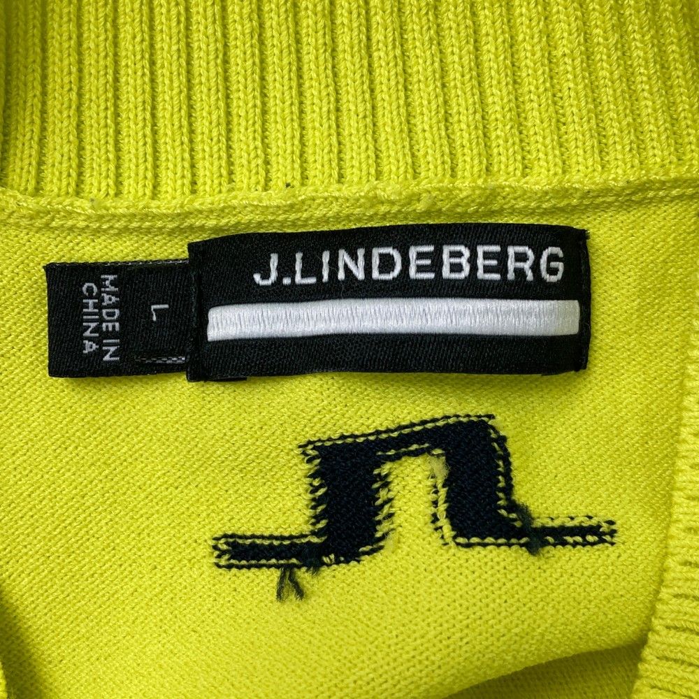 サイズ：L J.LINDEBERG ジェイリンドバーグ 長袖ニットセーター