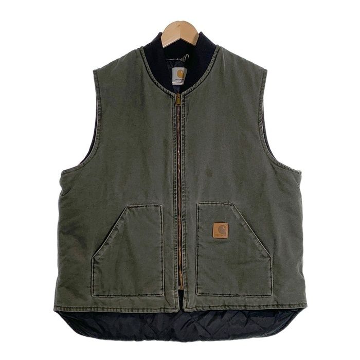 00's Carhartt カーハート Duck Work Vest ダック ワーク ベスト モス