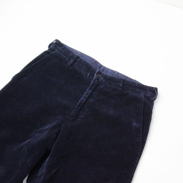 メンズ PAPAS パパス コットン コーデュロイ パンツ S/ネイビー