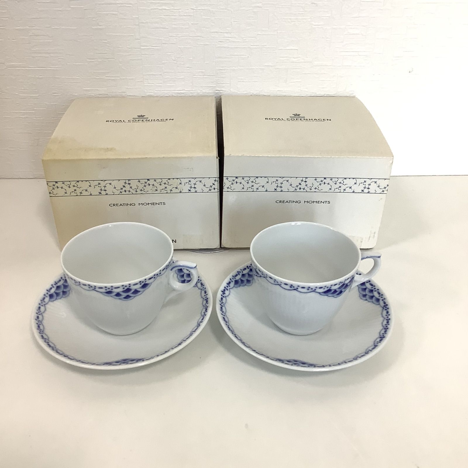 ROYAL COPENHAGEN プリンセス カップ ＆ ソーサー 2客 セット