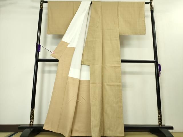 平和屋本店■希少　白鷹お召　高機草木紬　白たか織　白鷹の手綾織　小松織物工房　証紙付き　逸品　未使用　DZAA4113kh5 平和屋本店□希少 白鷹お召 高機草木紬 白たか織 白鷹の手綾織 小松