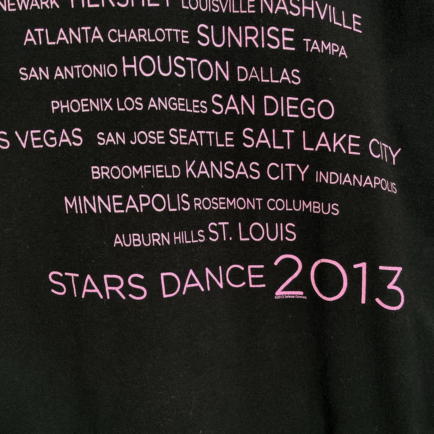 ◆【良品】TULTEX｜タルテックス，Selena Gomez｜セレーナゴメス，STARS DANCE 2013，&copy;︎2013，ミュージック，洋楽，POP，LIVE，TOUR，半袖Tシャツ