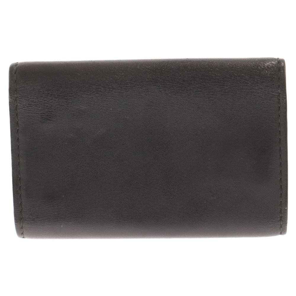 GUCCI (グッチ) エンボスロゴ レザーキーケース ブラック 428781 1147