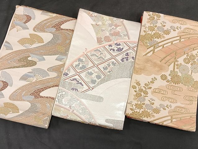 平和屋着物□袋帯 西陣 まとめて100点 鶴 孔雀 蝶 風景 更紗 花柄 楽器  