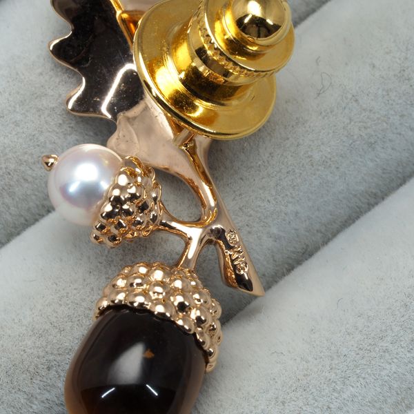 K18 ブローチ 6.9g 18金 デザインブローチ