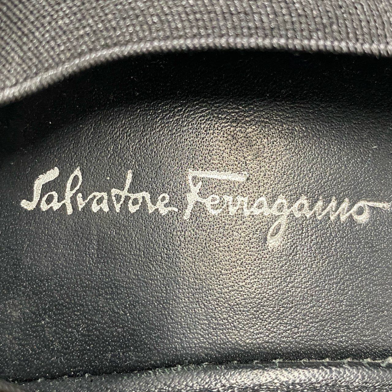 3f27 Salvatore Ferragamo サルヴァトーレフェラガモ ヴァラリボン DOLLY ドリー バレエシューズ フラットシューズ サイズ7 1/2C ブラック レディース 女性用 靴