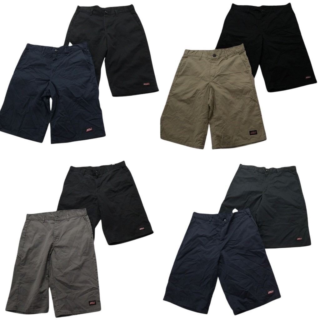 古着卸 ディッキーズ Dickies ワークショートパンツ 8枚セット メンズ 34 グレー ネイビー ブラック 古着 NA4883
