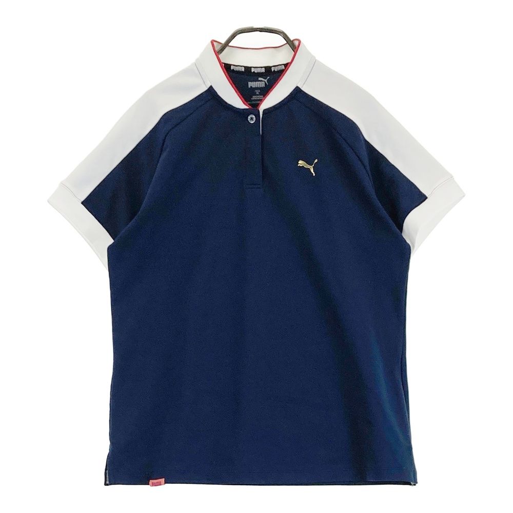 サイズ：XL PUMA GOLF プーマゴルフ 半袖襟付きTシャツ ネイビー