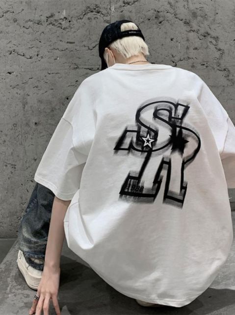 種類26：5XL/B：黒 メンズ  服  シンプル ファッション オシャレ 大人 かっこいい 大きいサイズ ストリート 紳士服 ヘビー ホワイト 半袖 T シャツ 夏服 アメリカン ストリート