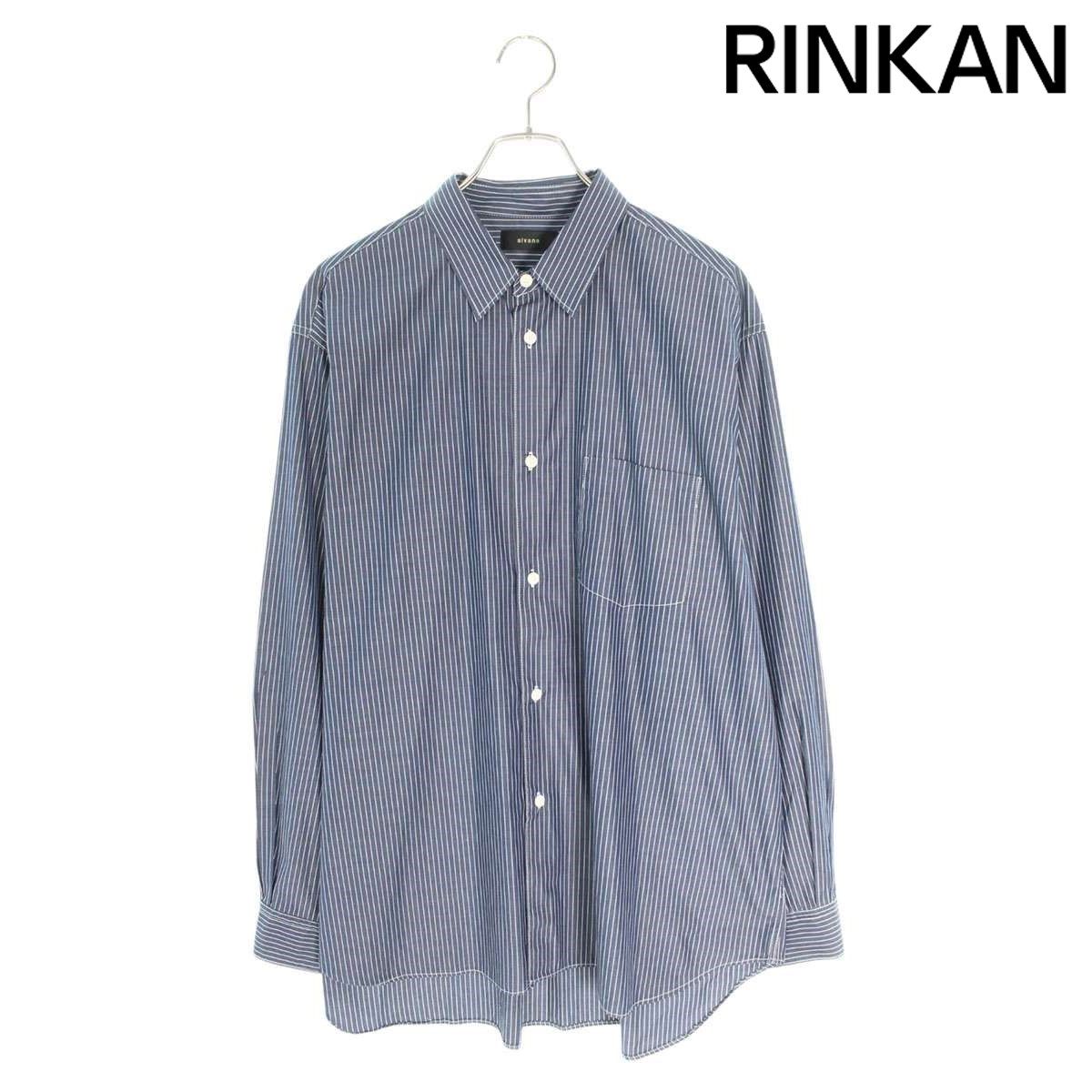 アルヴァナ  WIDE REGULAR SHIRTS ワイドレギュラーストライプ長袖シャツ メンズ 3 【2/27～3/18 タイムセール】