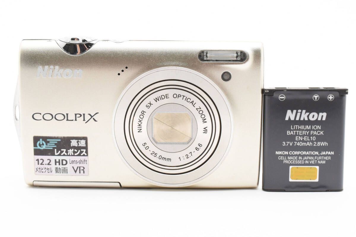 COOLPIX S 【中古】Nikon製 デジカメ S5100 ピンク/1200万画素