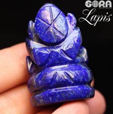 ラピスラズリ ガネーシャ 置物 ガネーシャ像 【限定1点モノ】45g