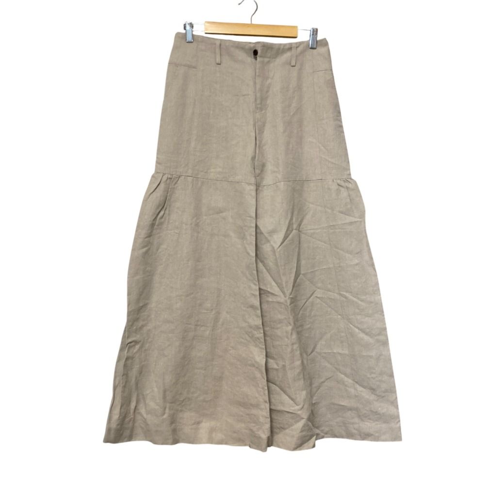 intoca リネンワイドパンツ　1 未使用 美品 intoca. イントゥーカ リネン100％ デザイン ワイドパンツ