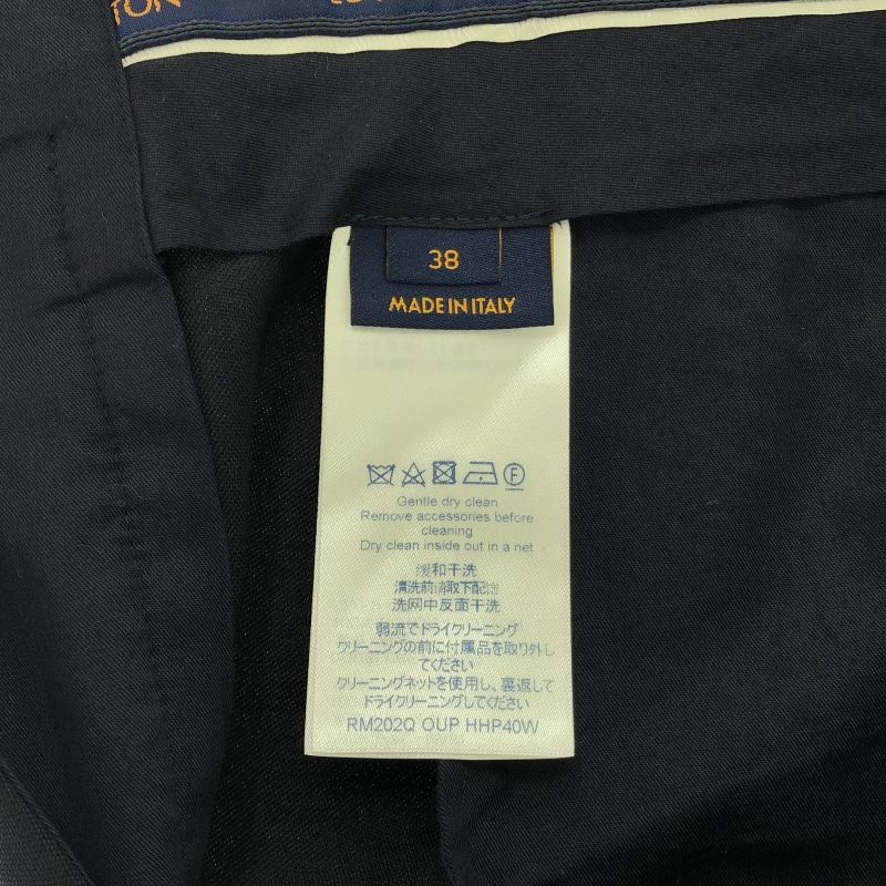 レビュー高評価商品 中古】LOUIS VUITTON スラックス サイズ38 ネイビー VCCM04 ルイ パンツ