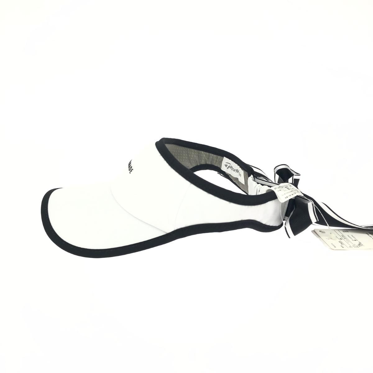 TaylorMade リボンサンバイザー　ホワイト テーラーメイド レディース ゴルフウェア サンバイザー 春