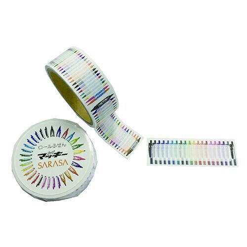 まとめ 紀寺商事 付箋 ロール付箋 ゼブラボールペン柄 KROF-ZB ×25セット